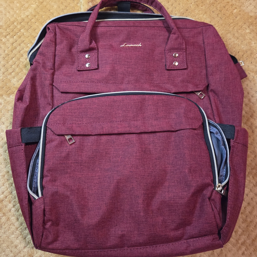 Elegant Maroon Backpack for Men